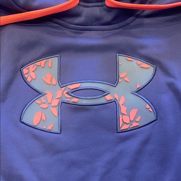 Under Armour Violet Hoodie with Coral Accents - Picture 2 of 3